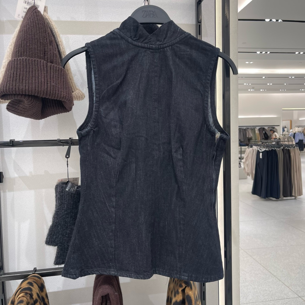 Blouse Denim Top ZARA Women jastip (jasa titip)
