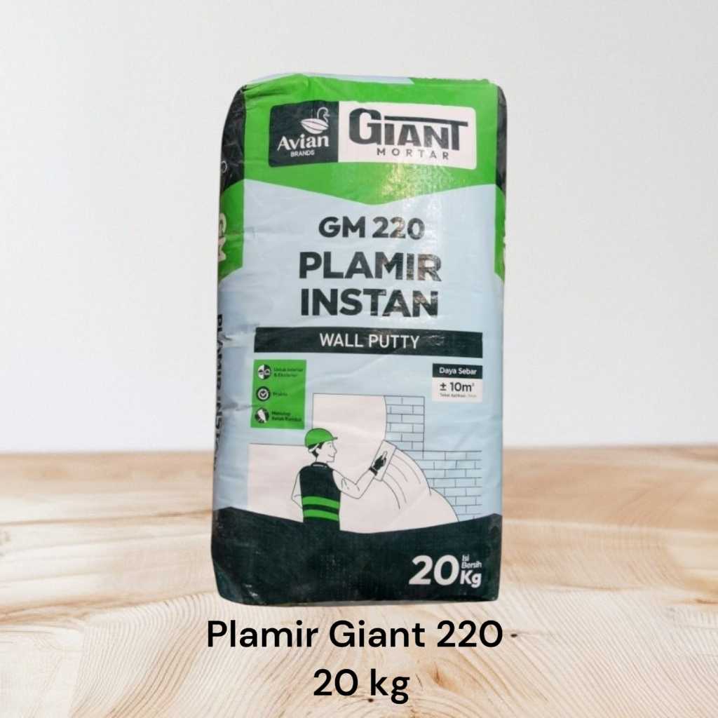 Plamir Giant 20 Kg, Plamir instan , Giant mortar 220 , plamir tembok 20 kg