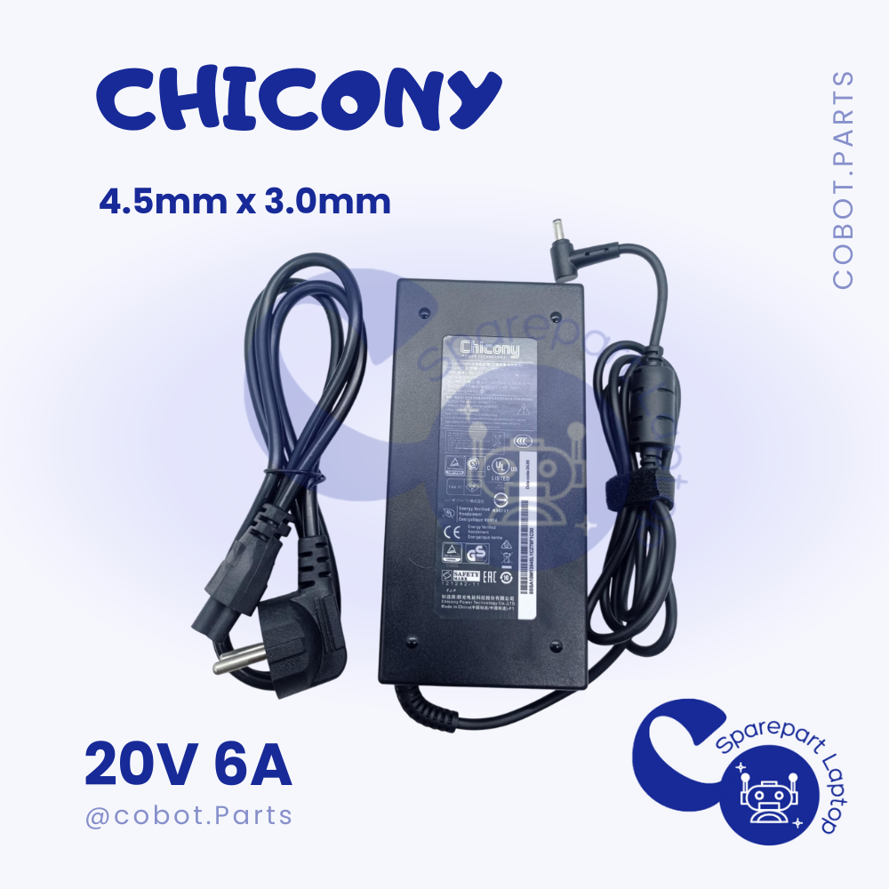 Adaptor Charger Chicony 20V 6A for MSI GF63 Thin 10sc 11sc 120W