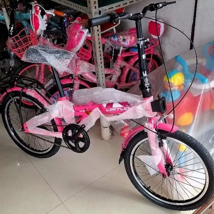 Sepeda Lipat 20 Inch LIMITLESS ( WARNA PINK )