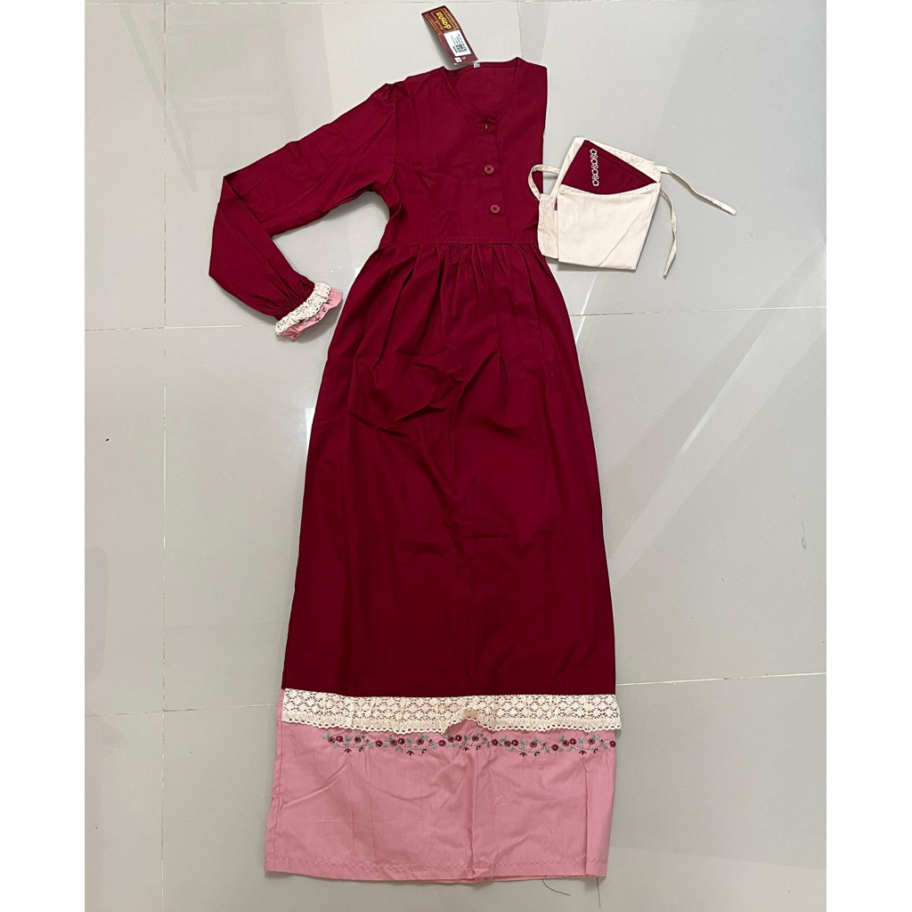 Rumah Dannis | Baju Muslim Anak Perempuan Size 12 Usia 12-13 Tahun Gamis Setelan Lebaran Dannis