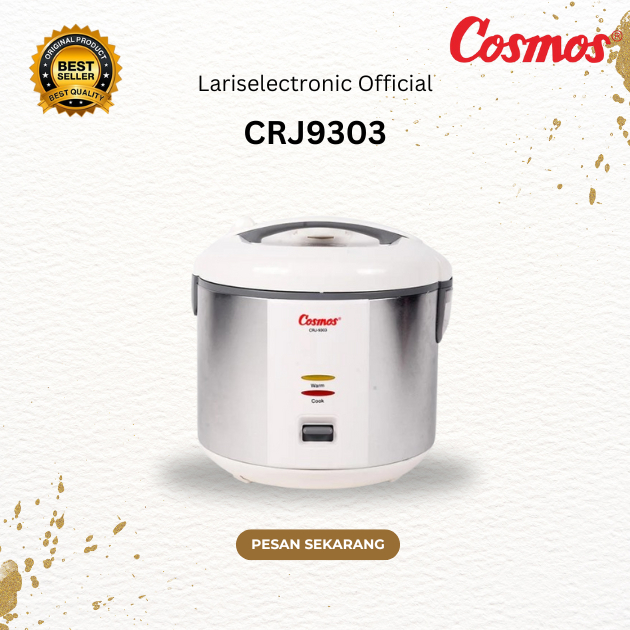 RICE COOKER COSMOS NON STICK CRJ9303 2L/CRJ-9303/CRJ 9303/CRJ-9303/CRJ 9303/ORIGINAL BERGARANSIRESMI