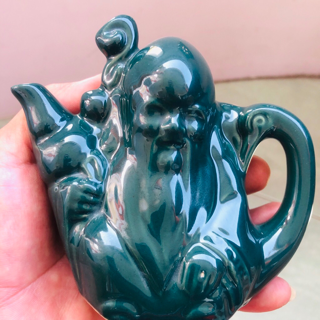 teko antik porselen hijau