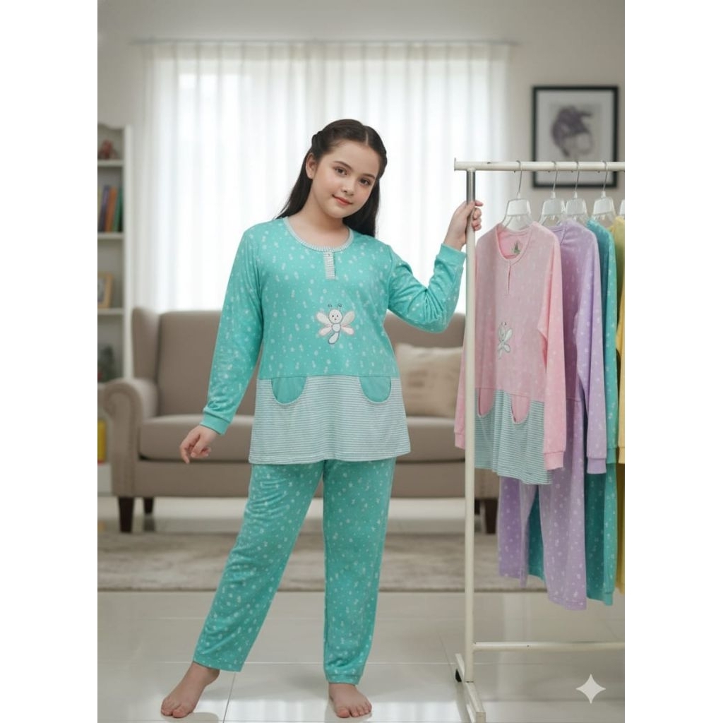 Piyama Anak Baju Tidur Anak BabyDoll Anak Lengan Panjang Celana Panjang