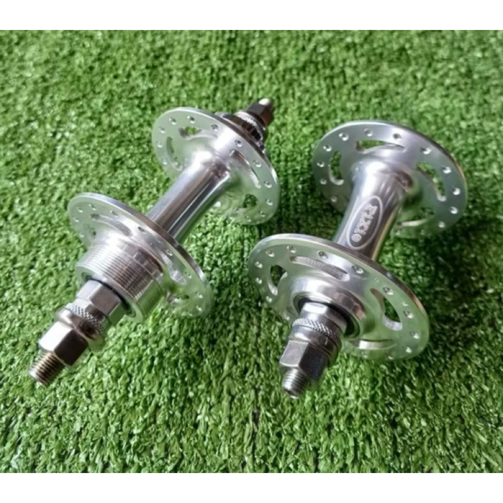 Hub Freehub Fixie Bmx Novatec 32 Hole Bearing Ulir Tanpa Cog Super Loncer Silver