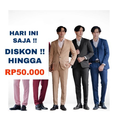 29 WARNA WARNI TC87 COLLECTION THE CLOVER 87 JAS PRIA UKURAN BESAR / JAS NIKAH UKURAN JUMBO JAS Blaz