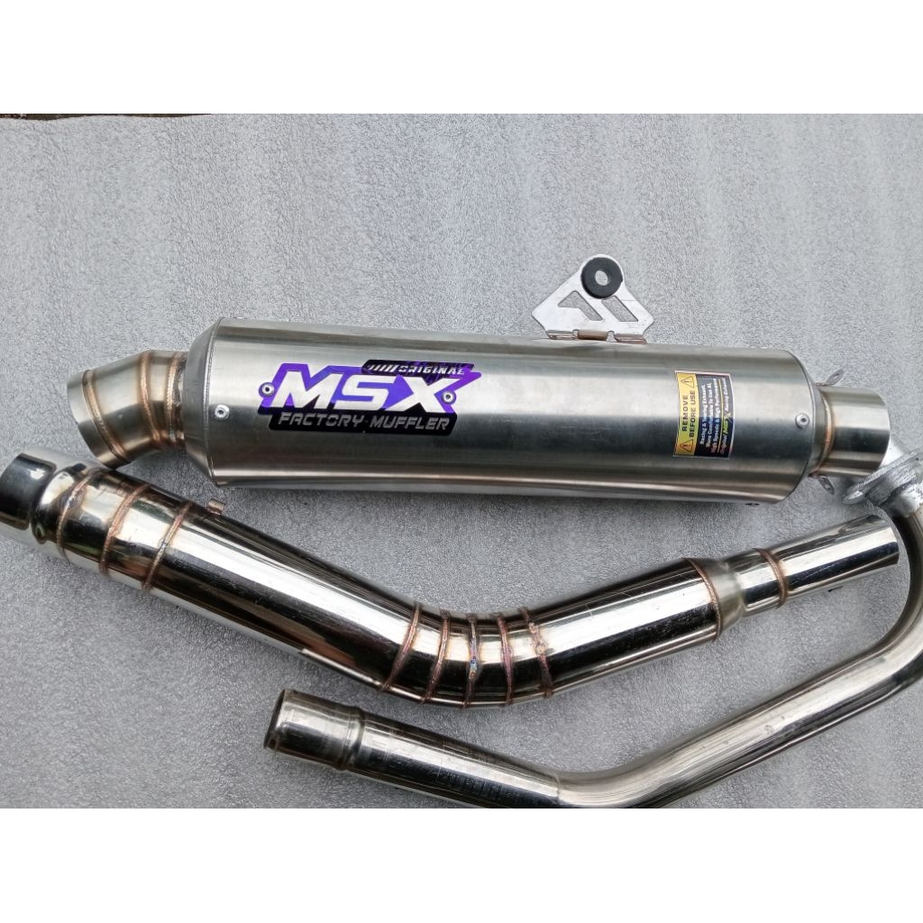 knalpot original msx jenong paling mbois dos inlet 50 tlr satria Fu Vixion dpj Jupiter MX king Sonic