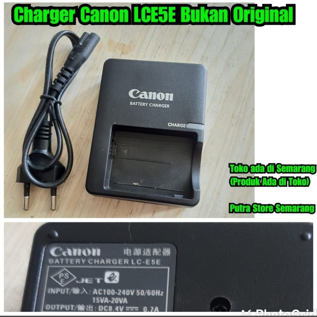 Charger canon LCE5 Charger Kamera DSLR  Canon Cas DSLR