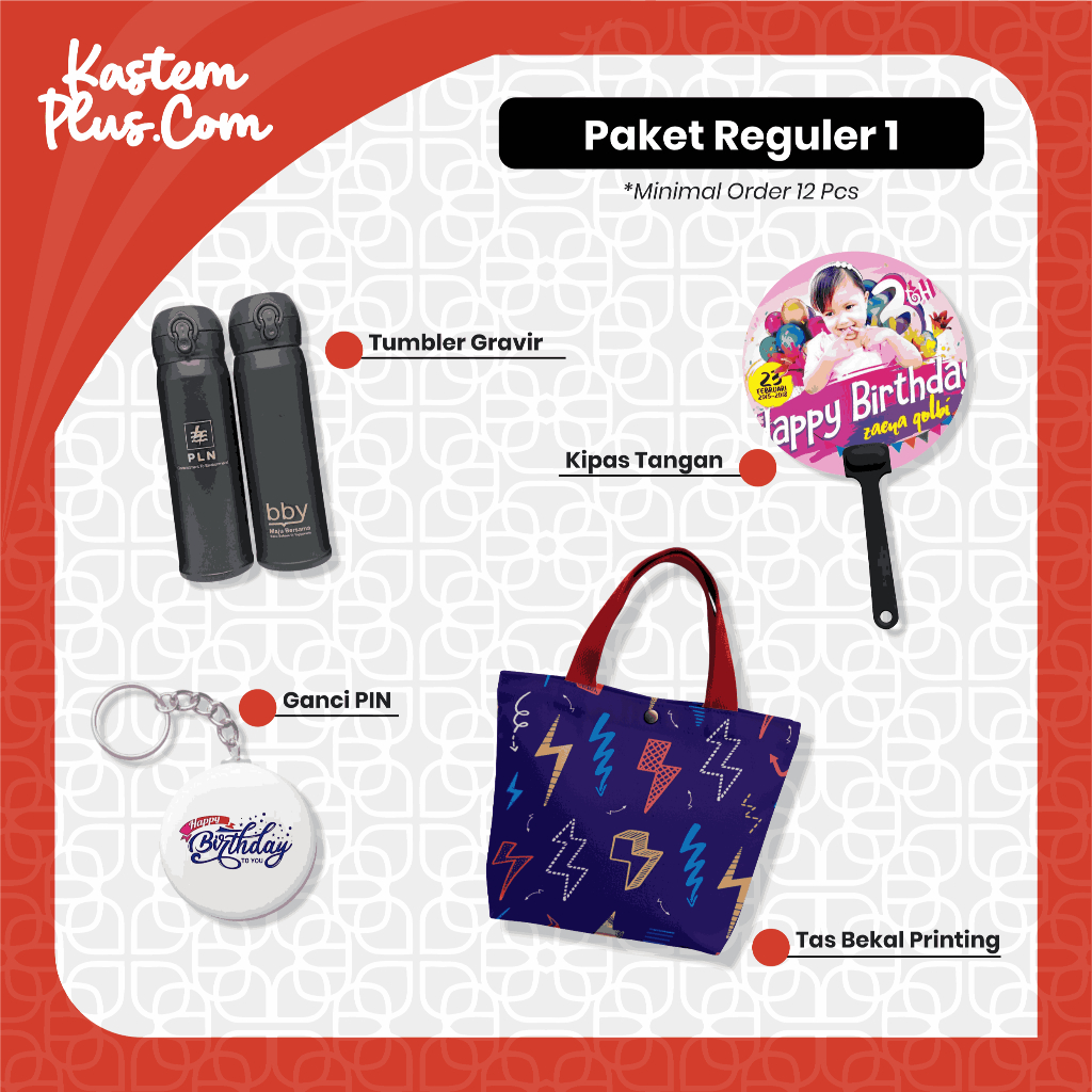 Paket Souvenir Ulang Tahun Custom untuk Anak Hampers Ultah Reguler