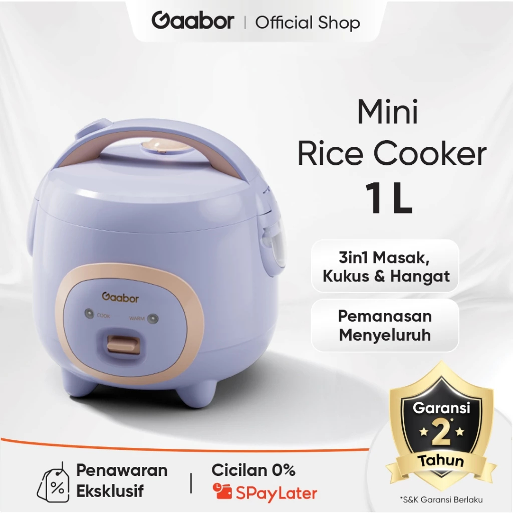 Rice Cooker Mini 1L Gaabor - Multifungsi, Rice Cooker Karakter /RC-25M01A