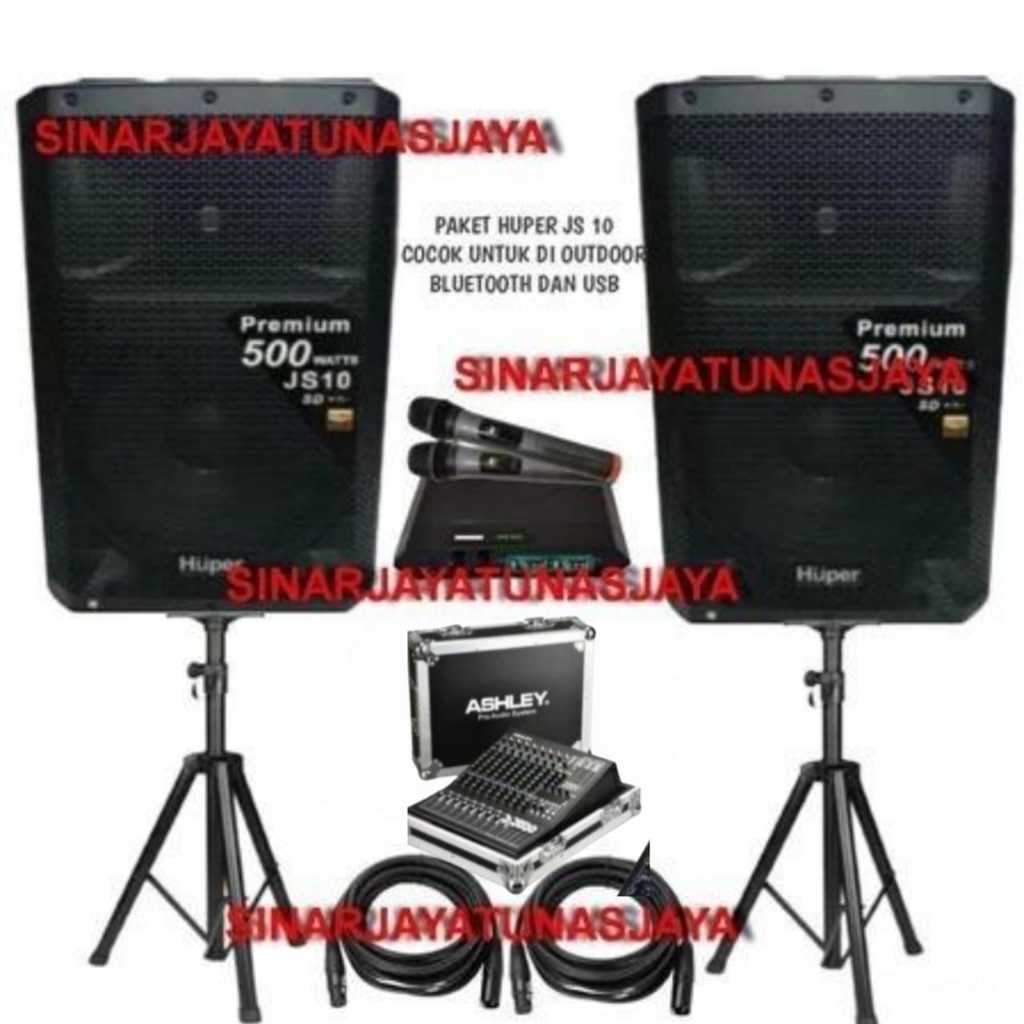 Huper Speaker Aktif JS 10 - 15 Inch Original Speaker Aktif Huper JS10 500Watt
