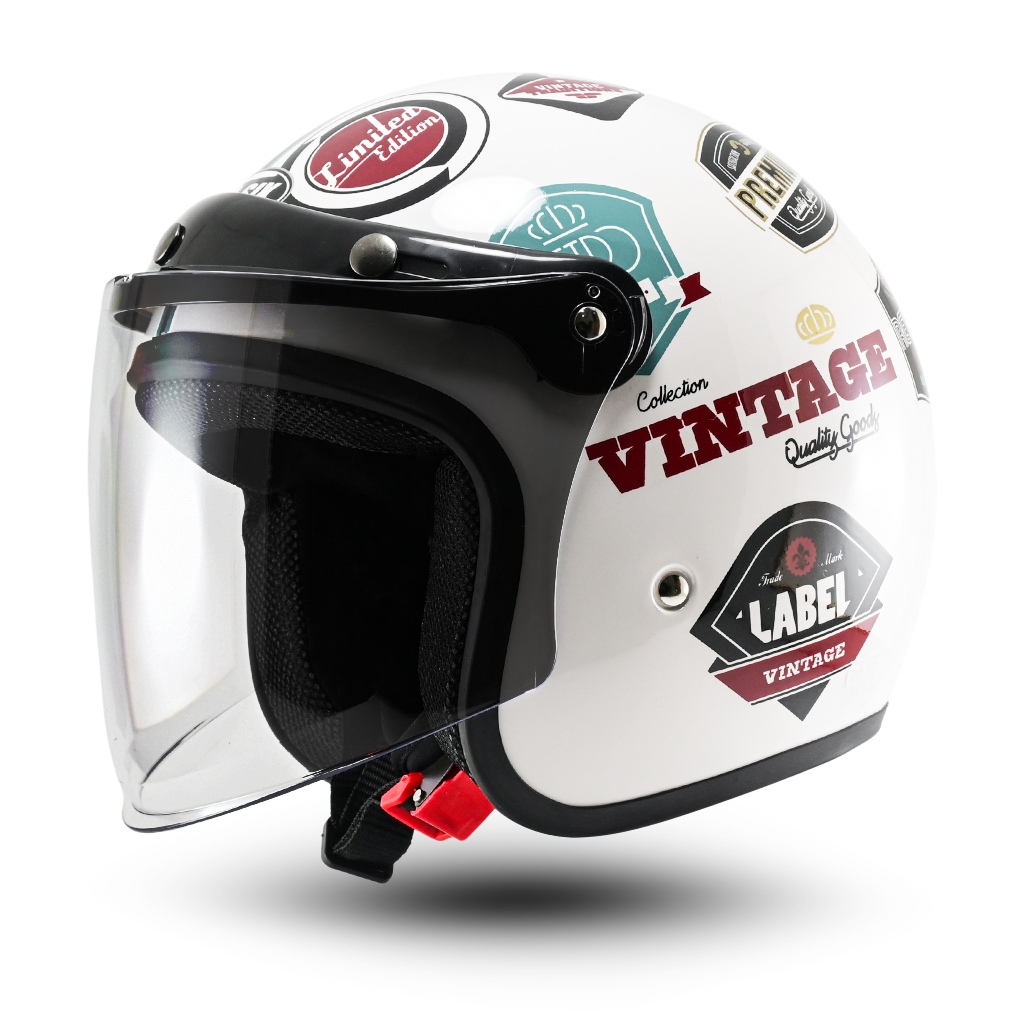 Helm Bogo Retro Dewasa SNI Pria Wanita Motif Terbaru Kaktus Aesthetic