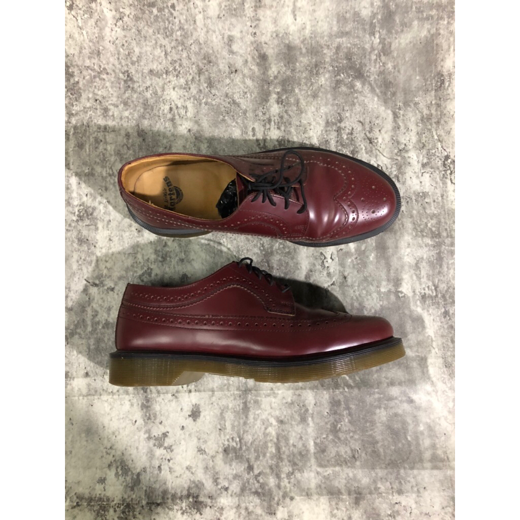 Docmart wingtip red cherry sepatu boot