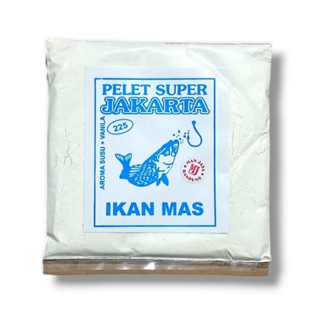 PELET SUPER JAKARTA .UMPAN IKAN MAS AROMA SUSU +VANILA