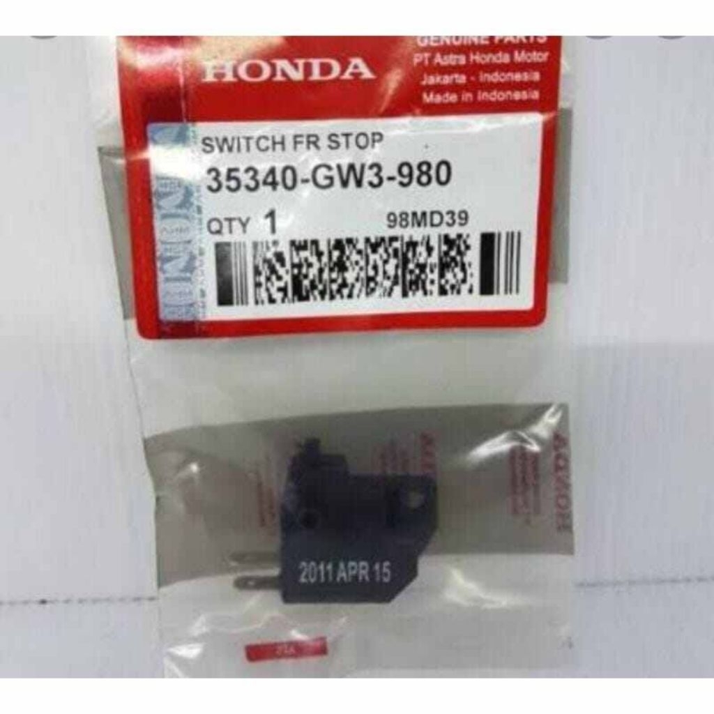 35340-GW3-980 Switch Rem Depan Honda Supra X 125 Ori AHM