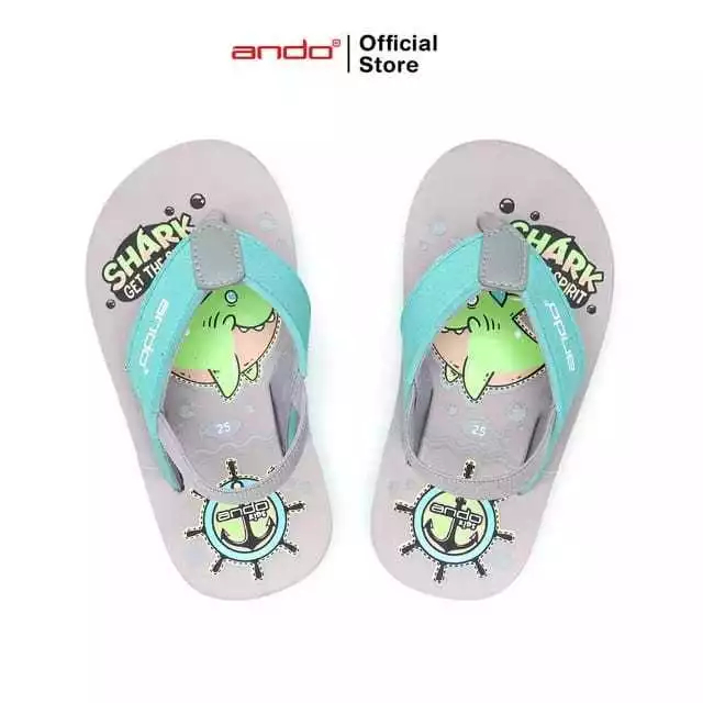 ANDO Sandal - Sandal Jepit Shark Anak - Sandal Casual Anak