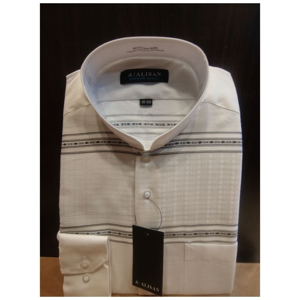 Alisan Koko/Taqwa Putih Lengan Panjang Reguler
