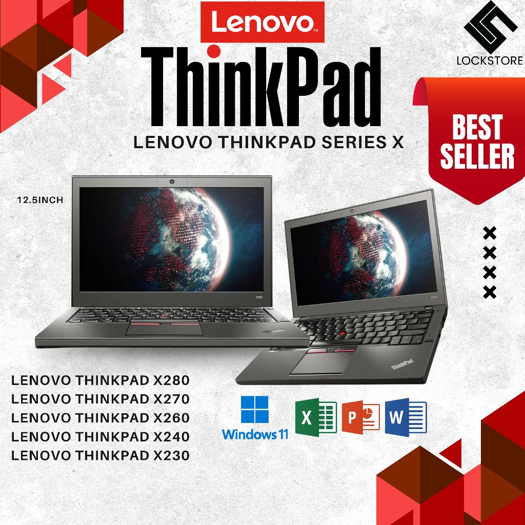Laptop Lenovo Thinkpad X280/X270/X260 | X250/X240/X230 | i7 / i5 | Mulus / Second / Original / Berku