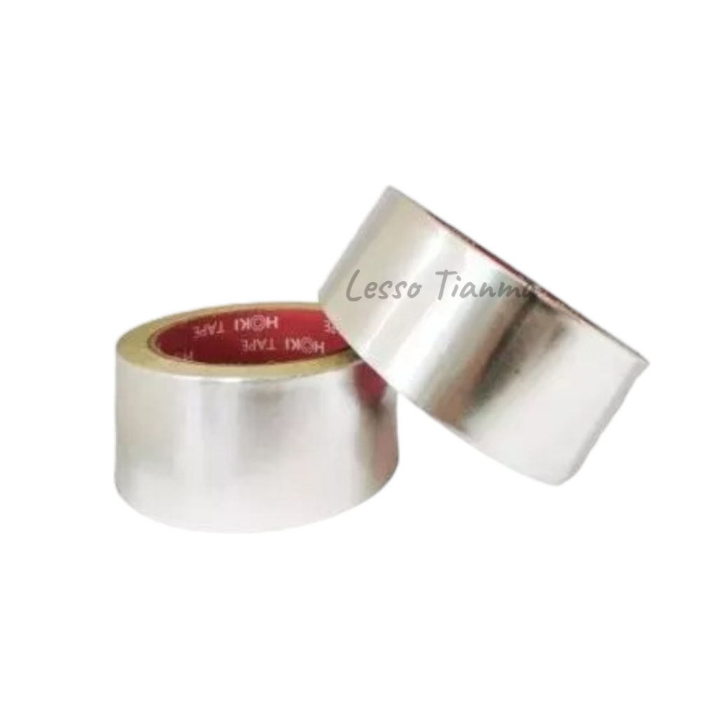 HOKI Aluminium Foil 48mm x 21m Isolasi Tambal Panci Seng Talang Pipa Tebal / aluminium foil tape