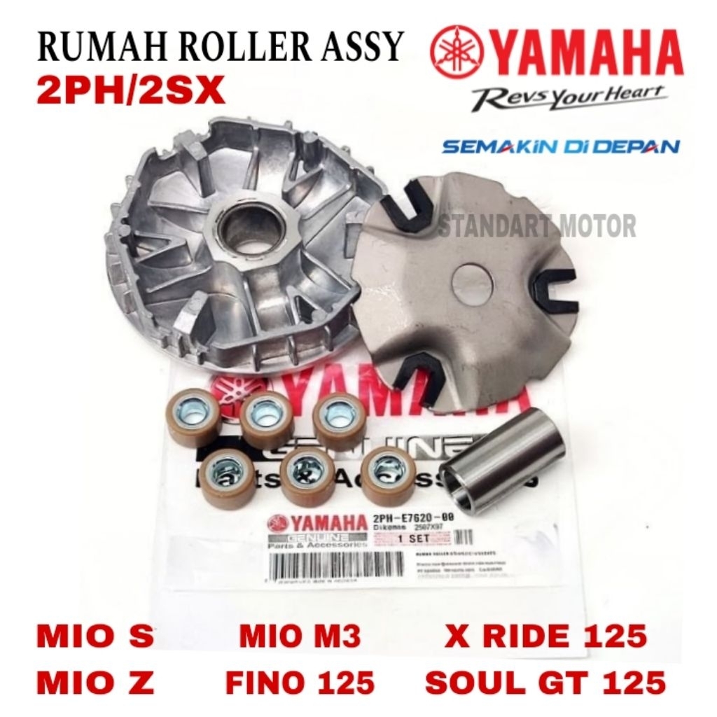 Rumah roller Assy ORIGINAL YAMAHA kode part 2SX/2PH untuk motor Mio M3, Mio Z, Mio s, soul GT 125, x