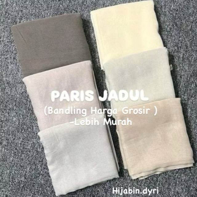 Kerudung Paris Jadul Premium Paket Bundling// Kerudung Paris Jadul Grosir Lebih Murah