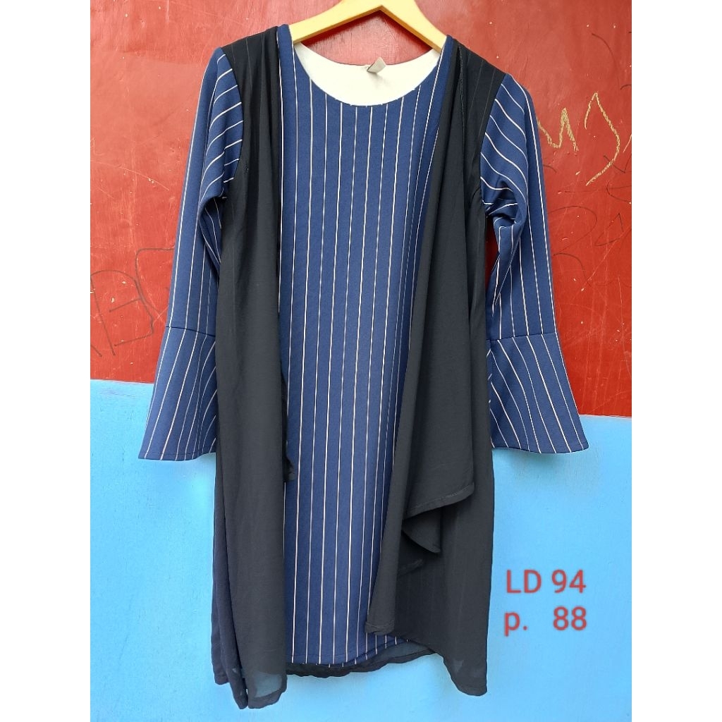 BLOUSE TUNIK SALUR KOMBINASI