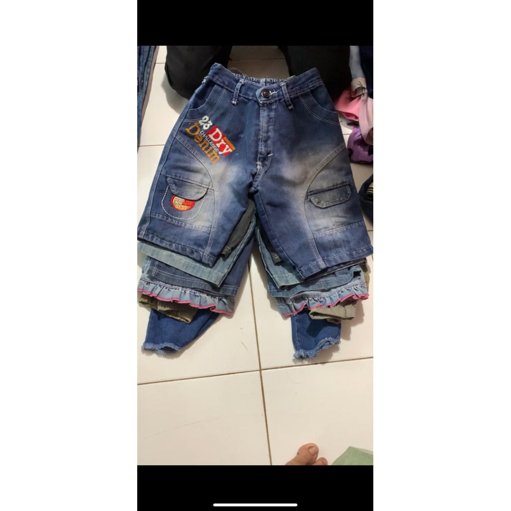 borongan pakaian jeans jaket gamis dan rok