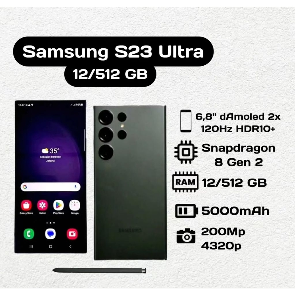 Samsung Galaxy S23 Ultra 5G 12/512 GB Second