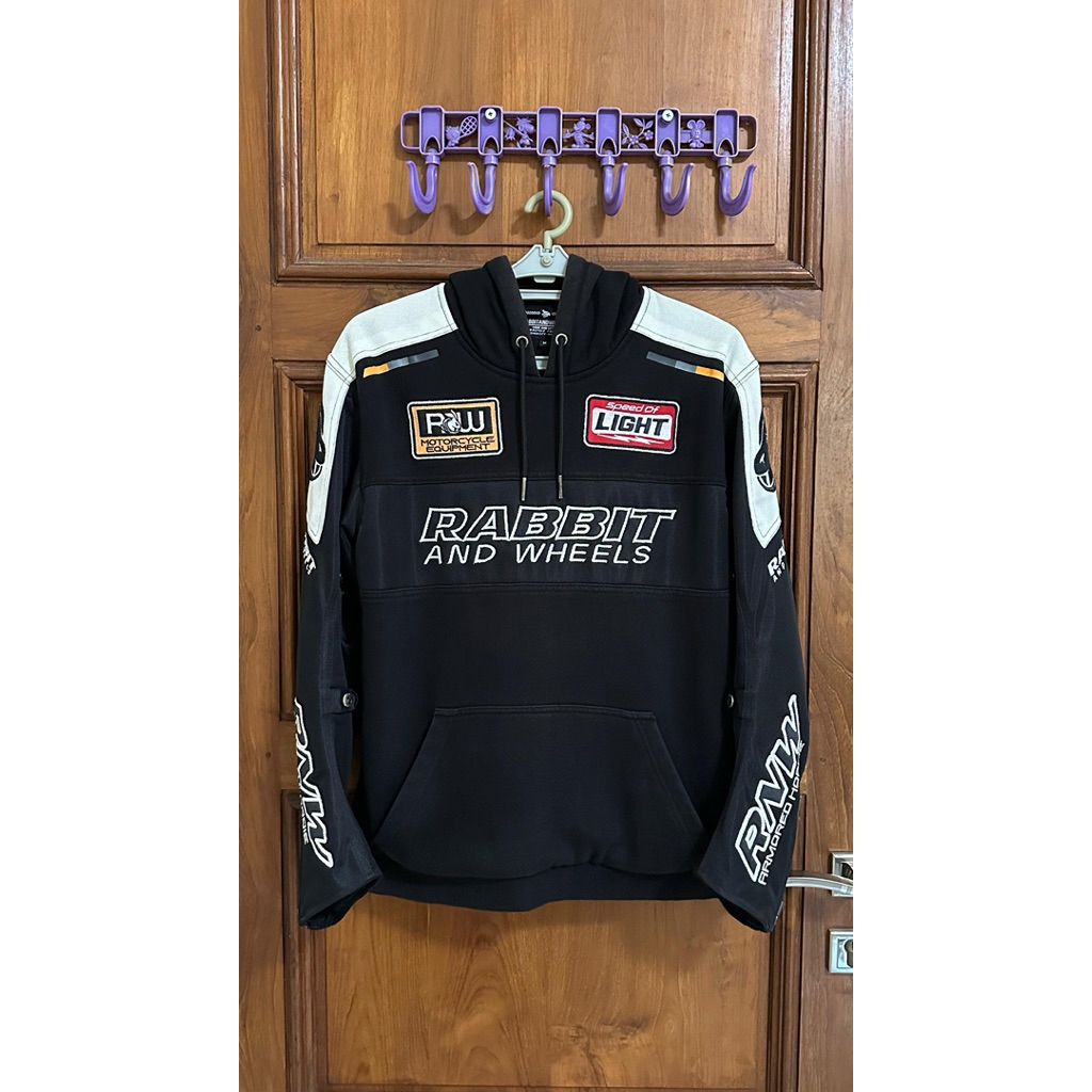 Rabbit & Wheels Black Panda Hoodie Jacket