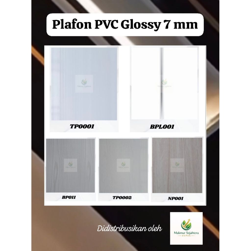Plafon PVC Glossy Murah 4 Meter