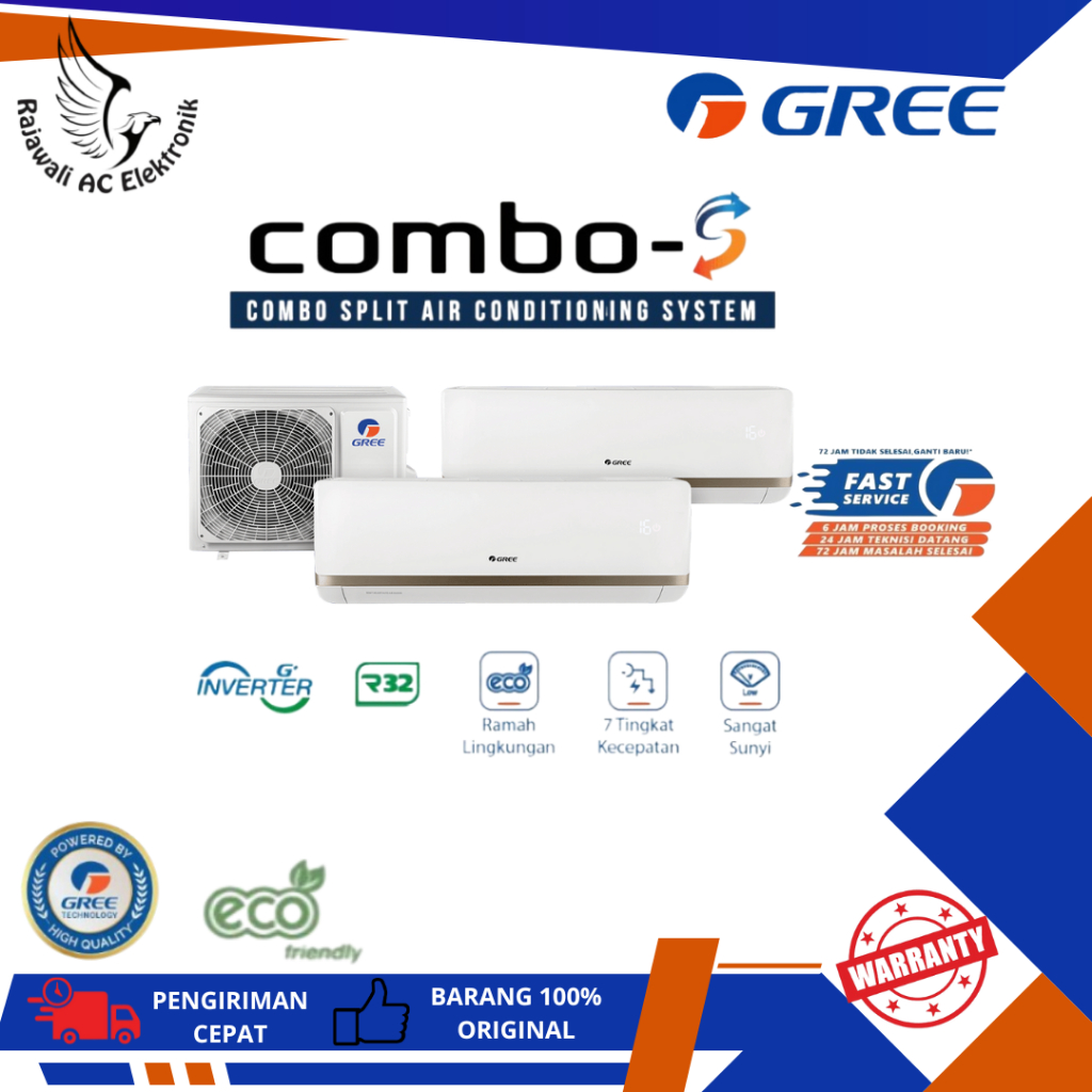 AC Combo Split Wall  Gree Inverter - Unit Only
