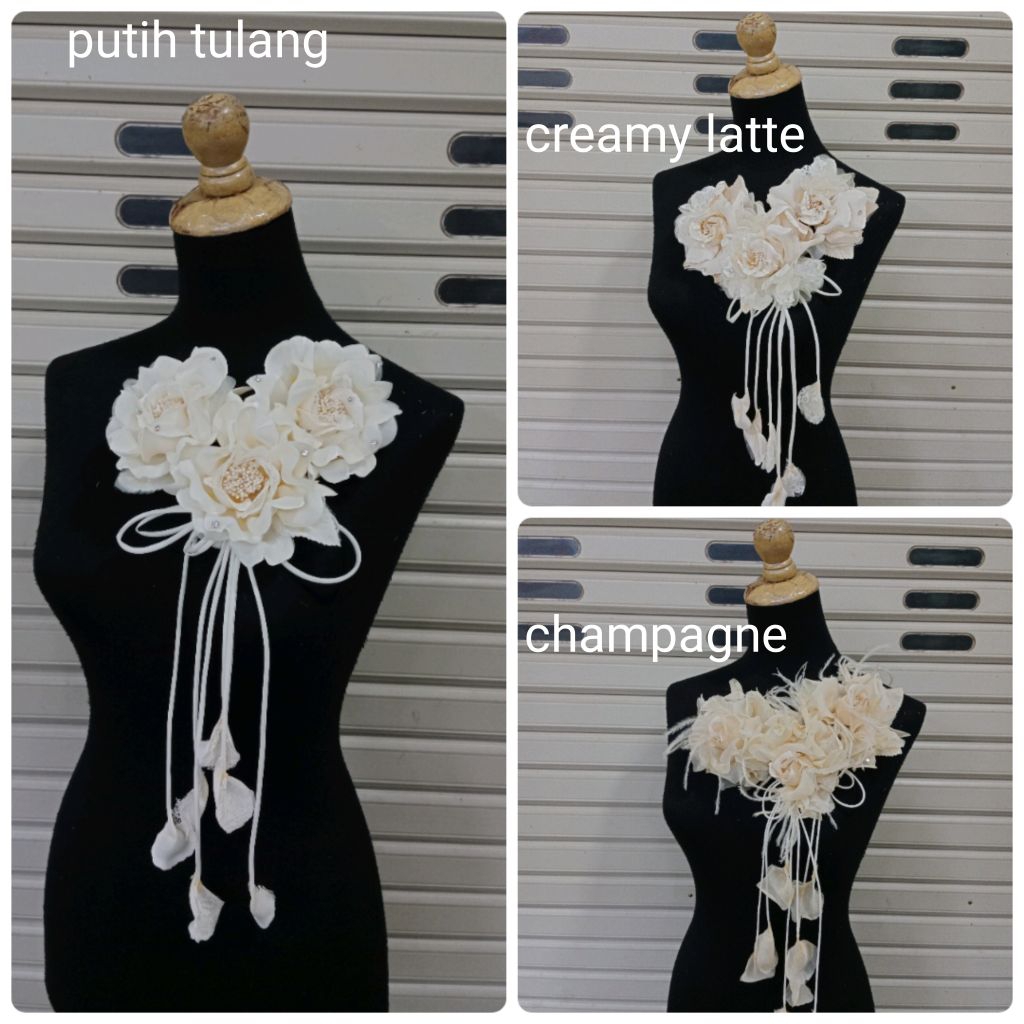 Korsase Gaun,Bunga Korsase Juntai/bunga bahu/corsage jumbo/Korsase Kebaya,Bunga aksesoris hiasan Gau