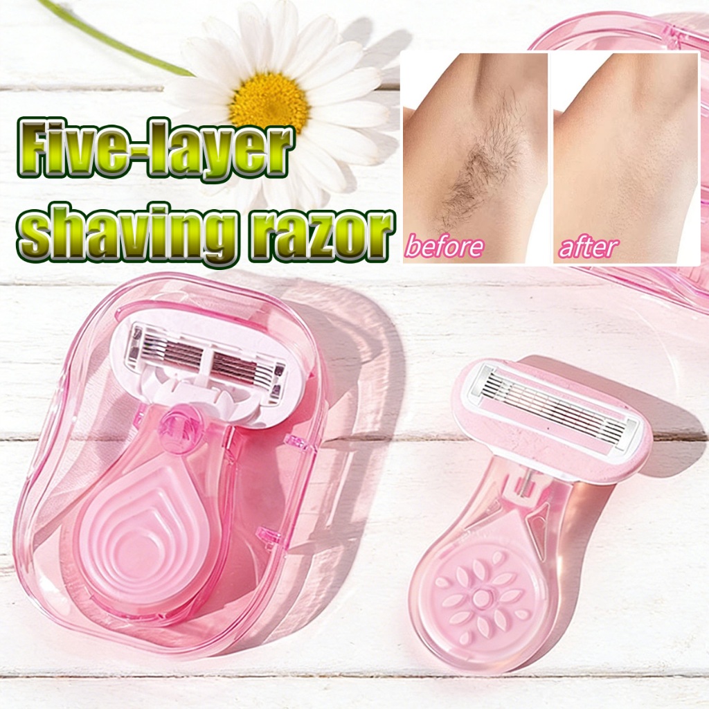 [3pcs/set] Alat cukur manual wanita Dapat dicuci dan digunakan kembali sepenuhnya alat pencukur keti