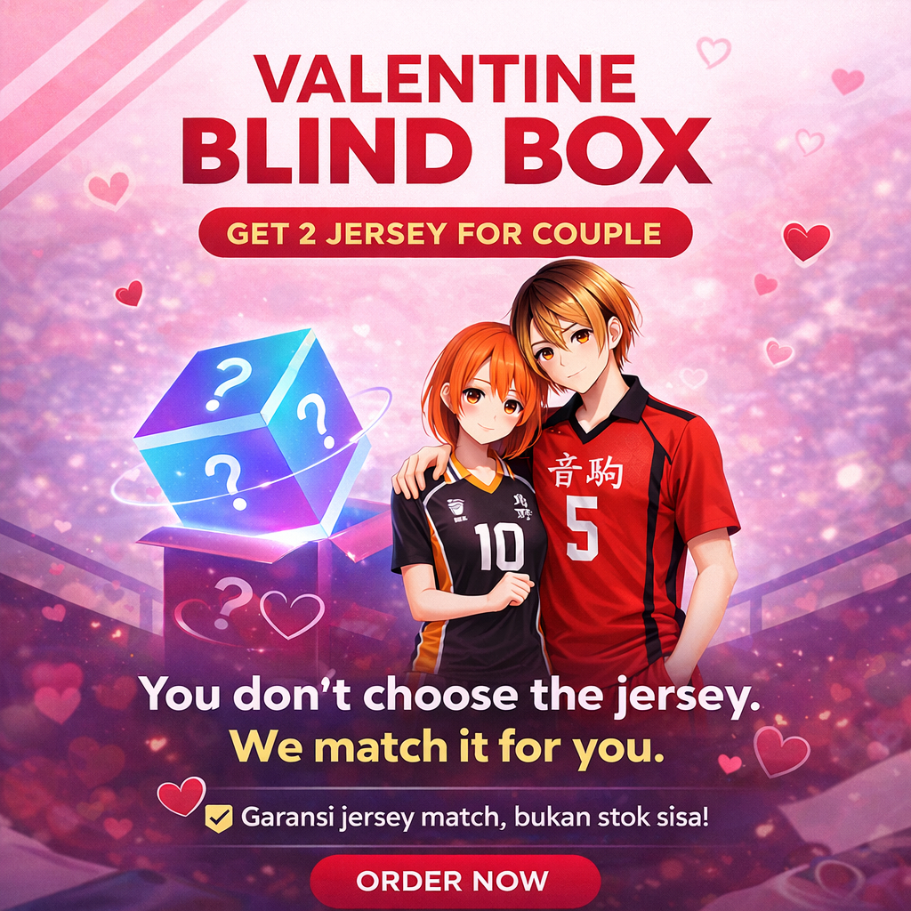 Blind Box Jersey Haikyuu Valentine Series - 2 Jersey Pasangan