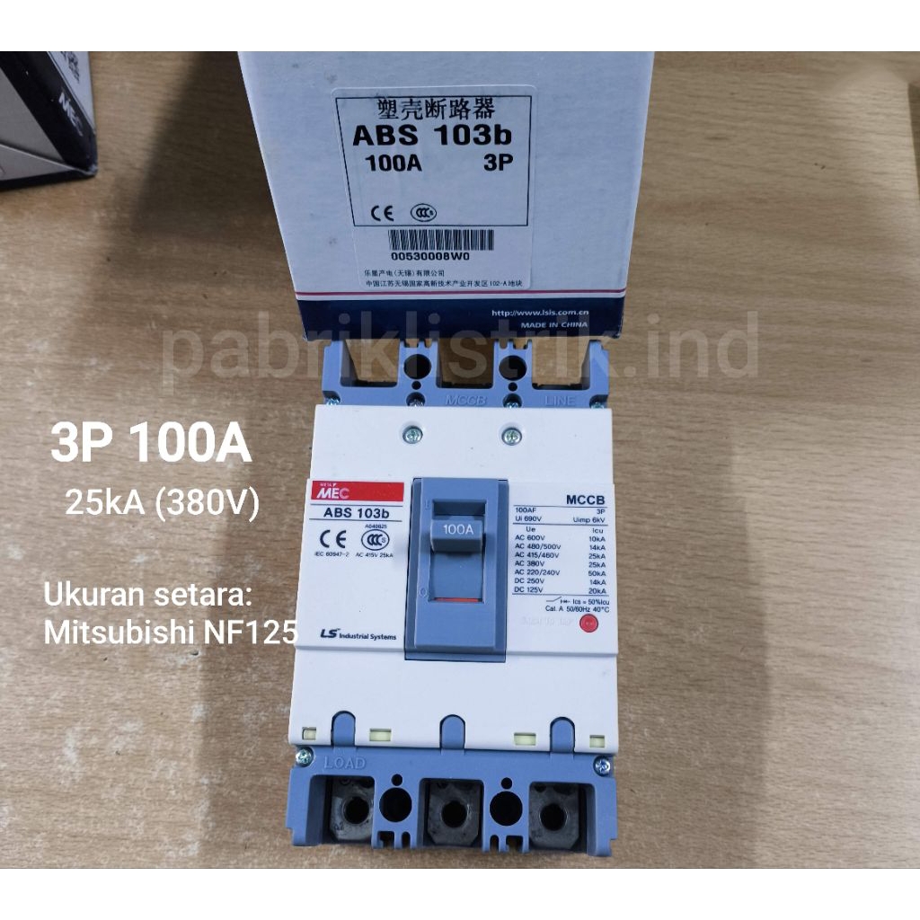 NFB 3P 100A ABS 103 B LS original