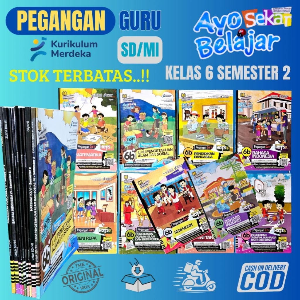 Buku Pegangan Guru (KunciJawaban dan Pembahasan) LKS Sekar Ayo Belajar Kelas 6 Semester 2 Griya Pust