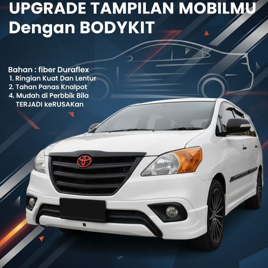 bodykit kijang innova bpdy kit toyota kijang innova 2013 2014 2015