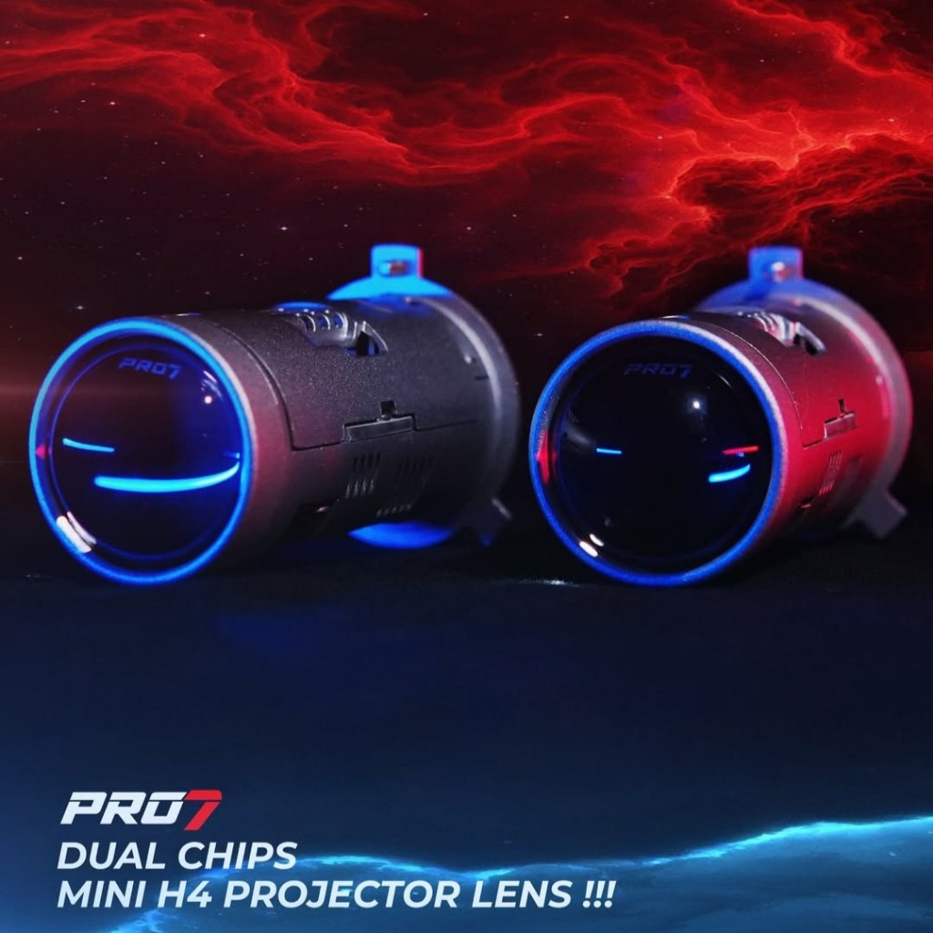 Mini Biled Pro7 P.7H4-D/P7H4D Bukan P7H4S | PnP H4 Lampu Mobil/Motor Semi Laser 50W/60W 5700K