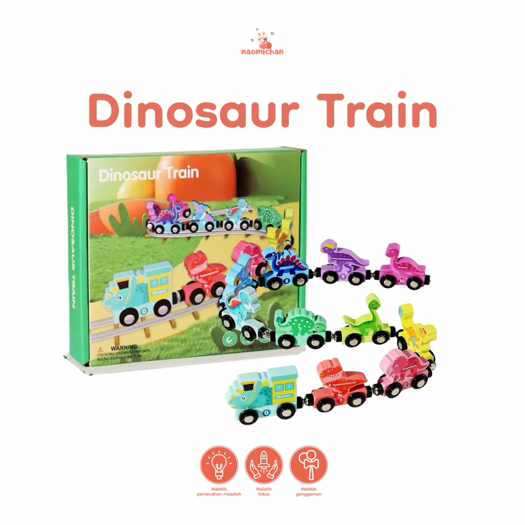 Naomichan - Mainan Edukasi Dinosaur / Fruit Train