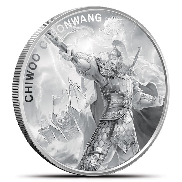 Koin Perak Korea Selatan Chiwoo Cheonwang 1 oz
