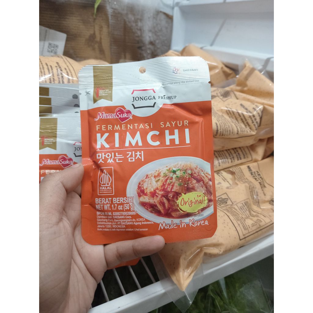 Jongga Kimchi Original 50 gram (Mama Suka)-Halal-kimchi