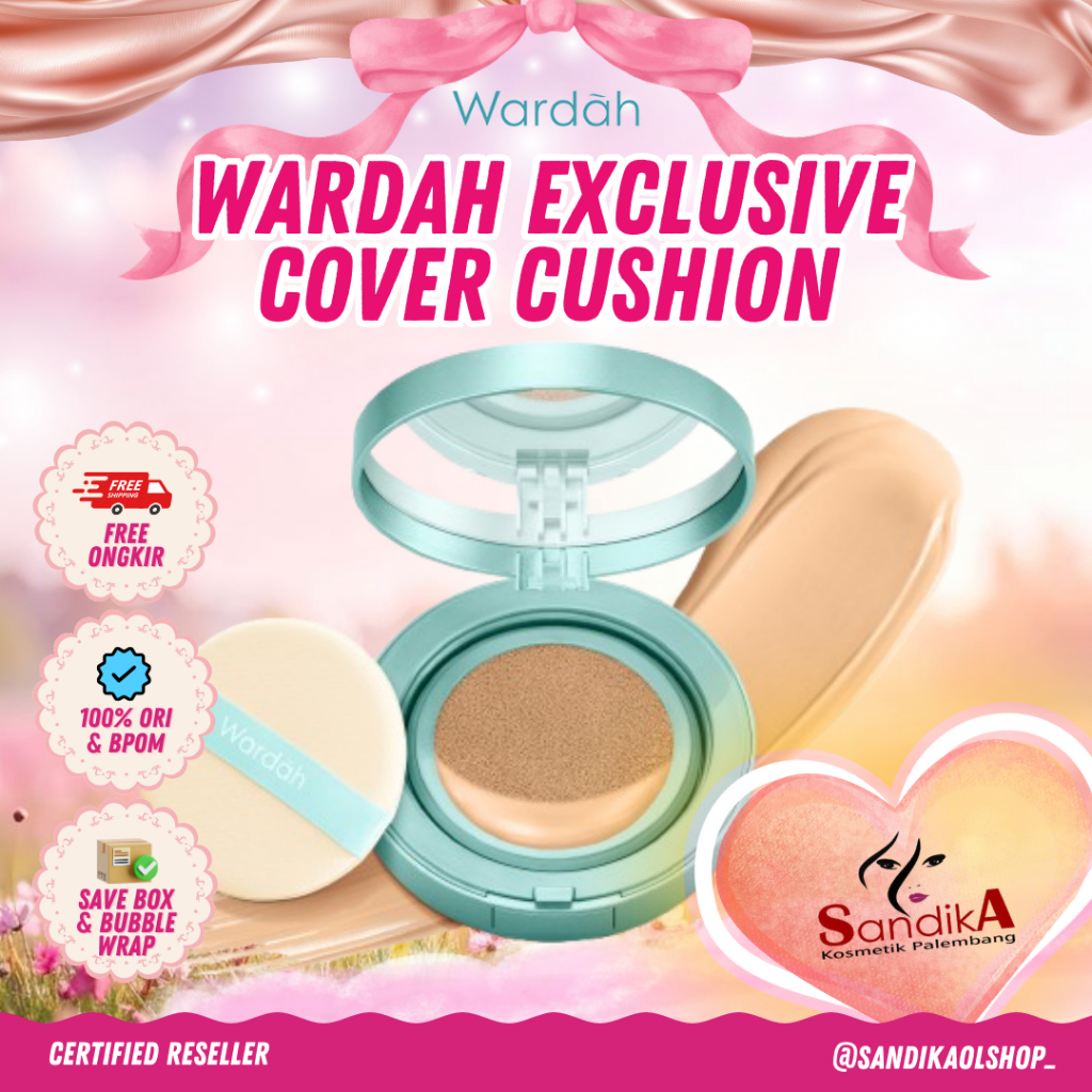 WARDAH Exclusive Flawless Cover Cushion/Bedak Padat Wardah/Cushion Wardah