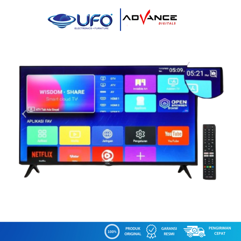 Advance 42 Inch Smart Digital LED TV Frameless | ADV-4201A