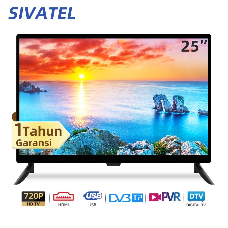 Sivatel TV Digital 25 inch HD TV LED Televisi Murah Promo-Garansi 1 Tahun