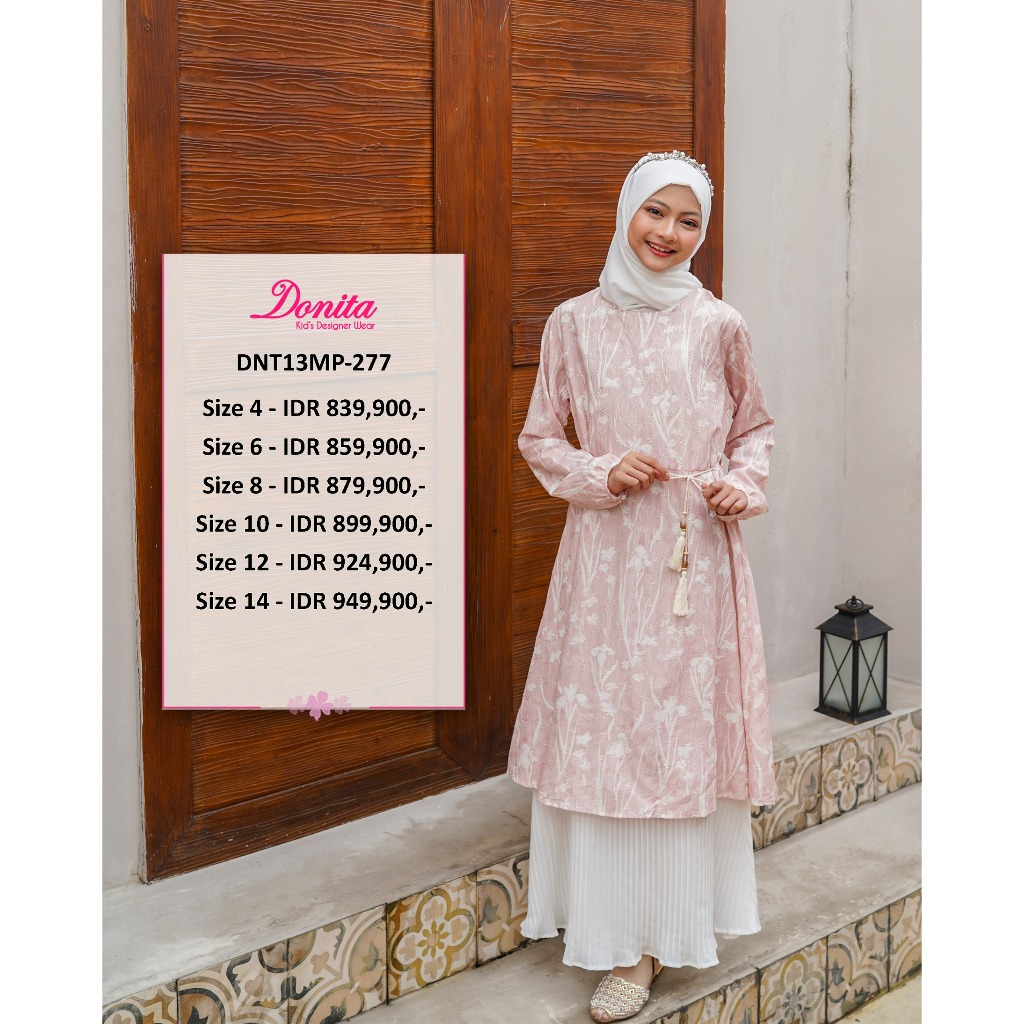 BAJU MUSLIM ANAK PEREMPUAN BRAND DONITA  13MP-277