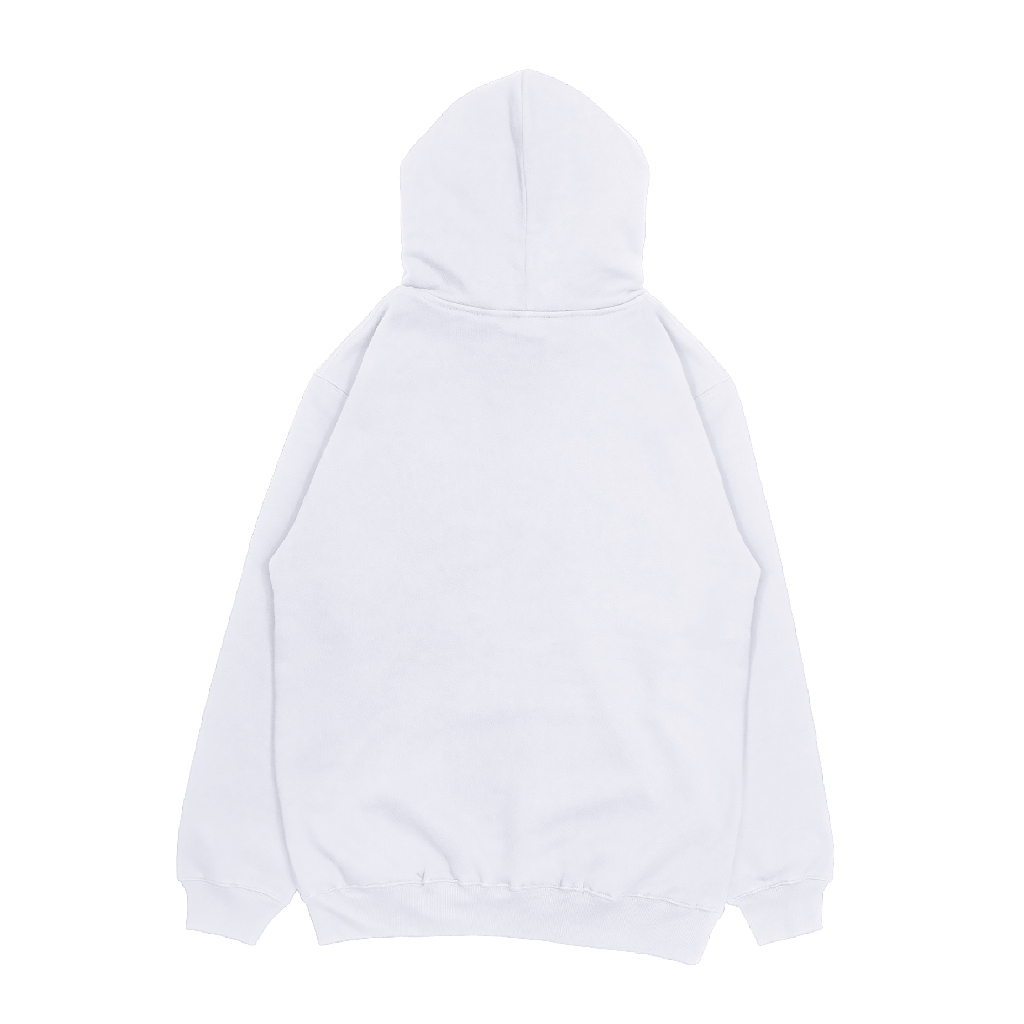 Troy Company Hoodie White Cat Tired - Hoodie Pria Hoodie Putih KHD 2818