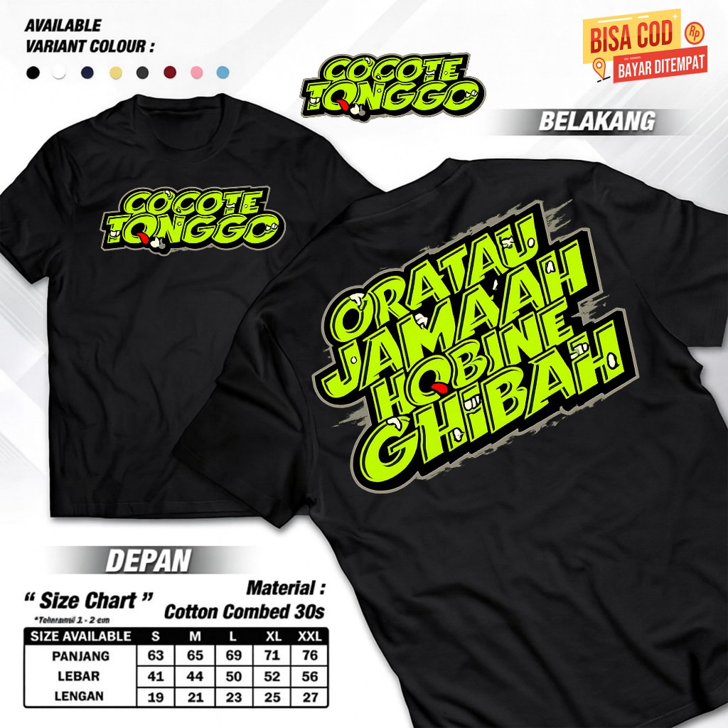 KAOS Ora Tau Jamaah Hobine Ghibah KAOS DISTRO Ora Tau Jamaah Hobine Ghibah PRIA WANITA