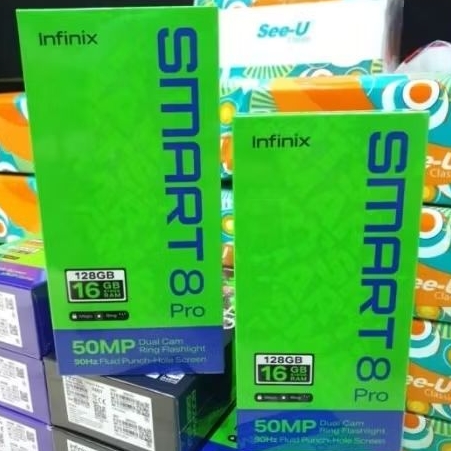 Infinix Smart 8 Pro 8/128GB- Up to 16GB Extended RAM - 6.6 inch