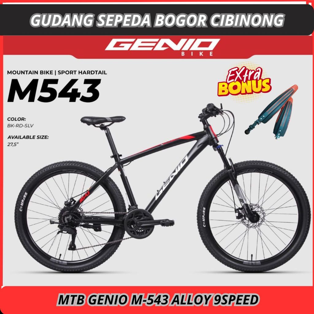 SEPEDA GUNUNG MTB 27,5 GENIO M 543 NEW ALLOY FRAME
