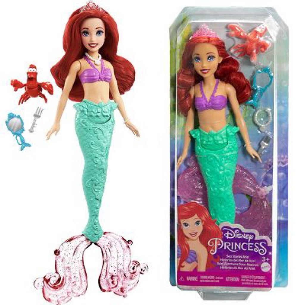 DISNEY PRINCESS DOLL ARIEL MERMAID DOLL ORIGINAL HLW35